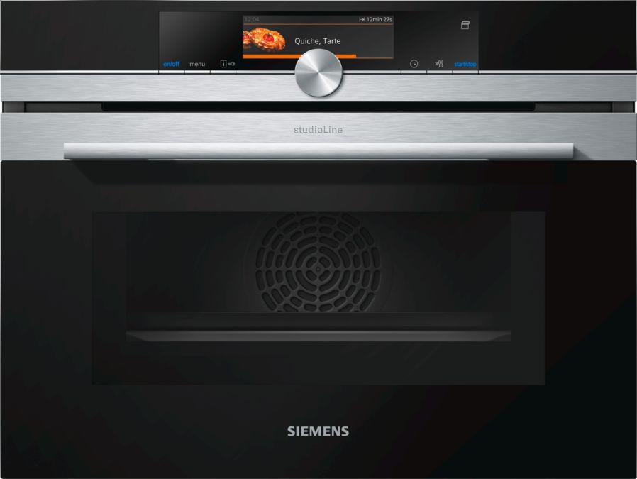 iQ700 Built-in compact oven with steam and microwave function  inox CN838GRS1 CN838GRS1-1