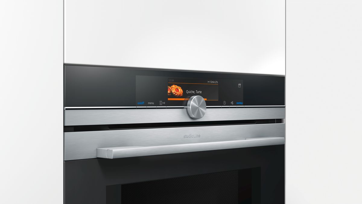 iQ700 Built-in compact oven with steam and microwave function  inox CN838GRS1 CN838GRS1-7