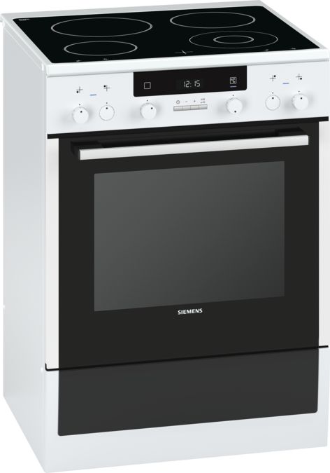 iQ300 Ελεύθερη κουζίνα με ηλεκτρικές εστίες Λευκό HA743220G HA743220G-1