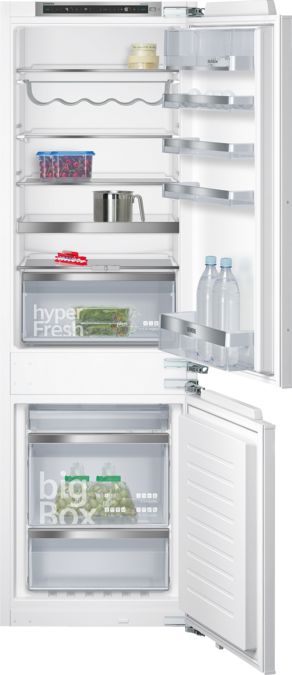 iQ500 Built-in fridge-freezer with freezer at bottom 177.2 x 55.8 cm soft close flat hinge KI86NHD30 KI86NHD30-1