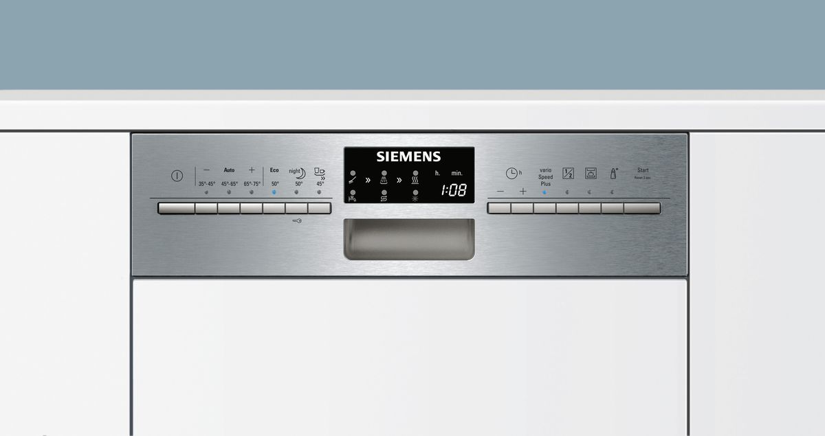 iQ500 Lave-vaisselle intégrable avec bandeau 45 cm Inox SR56T598EU SR56T598EU-4