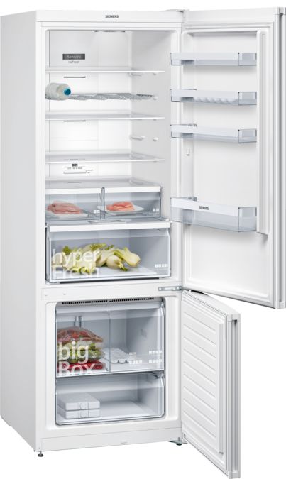 iQ300 Réfrigérateur combiné pose-libre 193 x 70 cm Blanc KG56NXW30 KG56NXW30-2