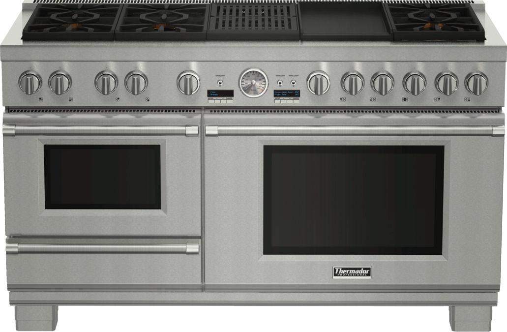 Cuisinière pose-libre large avec deux modes de cuisson 60'' Pro Grand® Commercial Depth PRD606RCSG PRD606RCSG-1