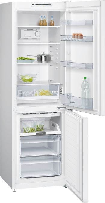 iQ100 Réfrigérateur combiné pose-libre 186 x 60 cm Blanc KG36NNW30 KG36NNW30-1