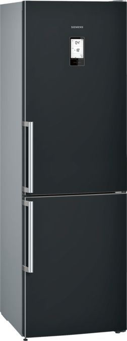 iQ500 Free-standing fridge-freezer with freezer at bottom 186 x 60 cm Black KG36NAB35G KG36NAB35G-2