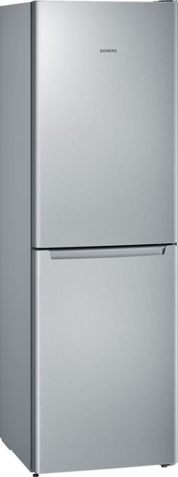 iQ100 free-standing fridge-freezer with freezer at bottom Inox-look KG34NNL30G KG34NNL30G-2