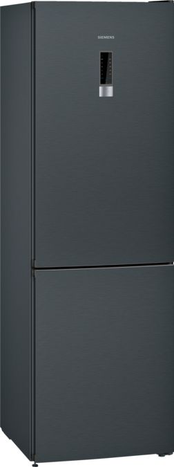 iQ300 Frigo-congelatore combinato da libero posizionamento 186 x 60 cm Black stainless steel KG36NXB45 KG36NXB45-1