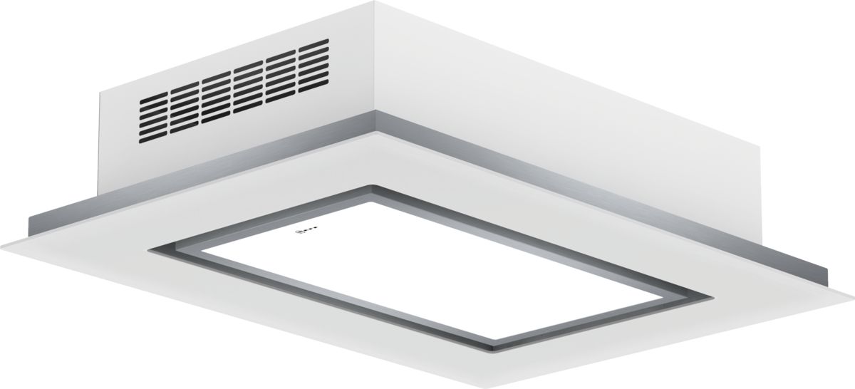 N 90 Ceiling cooker hood 100 cm White with LED backlit glass panel I90CN48W0 I90CN48W0-1