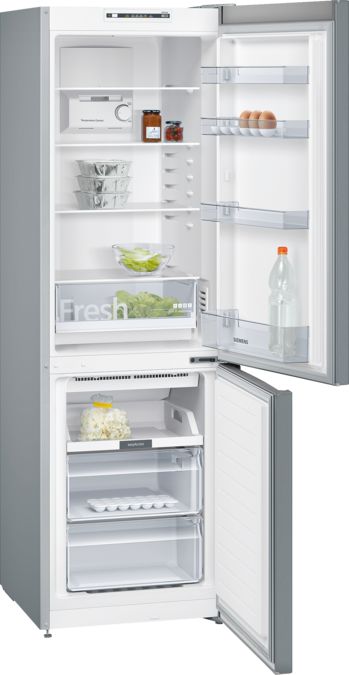 iQ100 Frigo-congelatore combinato da libero posizionamento 186 x 60 cm inox look KG36NNL30 KG36NNL30-4