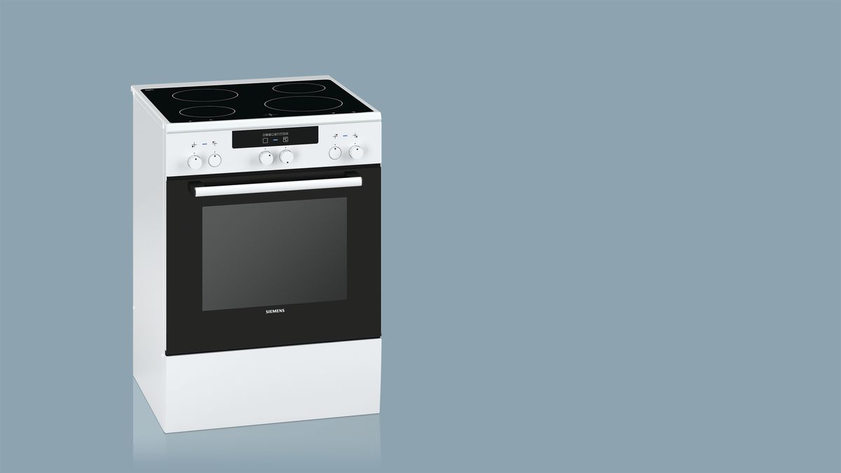 iQ300 Ελεύθερη κουζίνα με ηλεκτρικές εστίες Λευκό HA722210G HA722210G-5