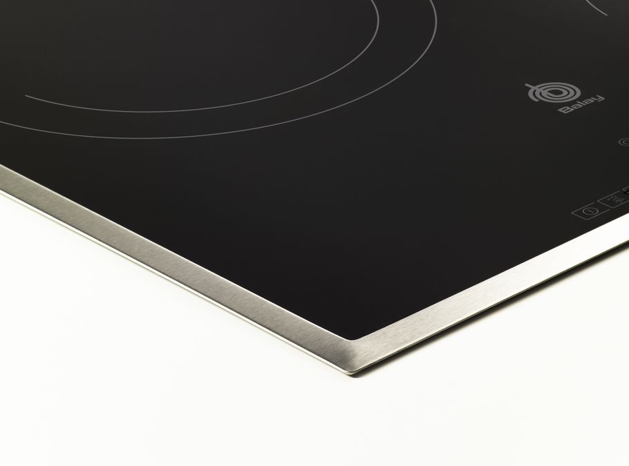 Placa vitrocerámica 60 cm Negro, Placa con marco de acero inoxidable 3EB721XR 3EB721XR-2