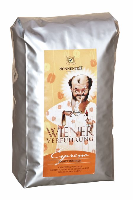 Kaffee Espresso ganze Bohne Wiener Verführung bio, 1 kg 00468268 00468268-1