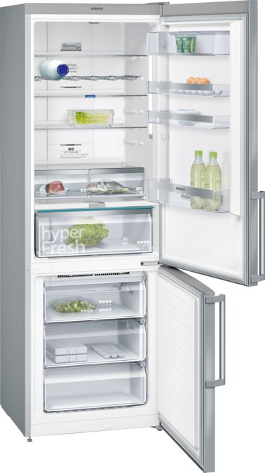 iQ500 Frigo-congelatore combinato da libero posizionamento 203 x 70 cm inox-easyclean KG49NAI40 KG49NAI40-2
