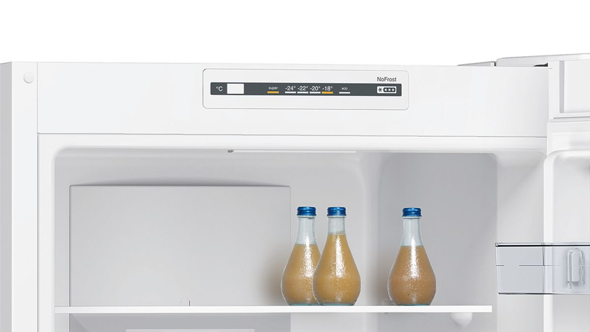 iQ100 Réfrigérateur combiné pose-libre 186 x 60 cm Blanc KG36NNW30 KG36NNW30-3