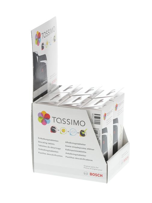 Entkalkungstabletten 6 Entkalkungsfaltschachteln im Display für Bosch Tassimo Multi-Heißgetränkebereiter 00311840 00311840-2