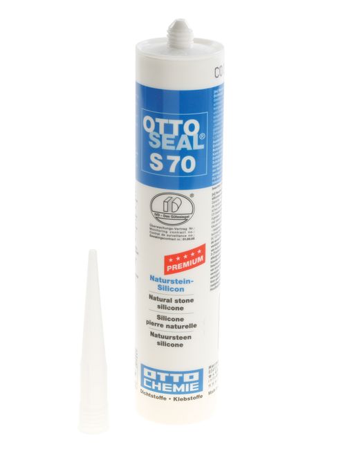 Sealant Ottoseal S70 (=Novasil S70),  anthrazit-grau S70-04-C137 one-component, air moisture-hardening silicone rubber. 00311583 00311583-1