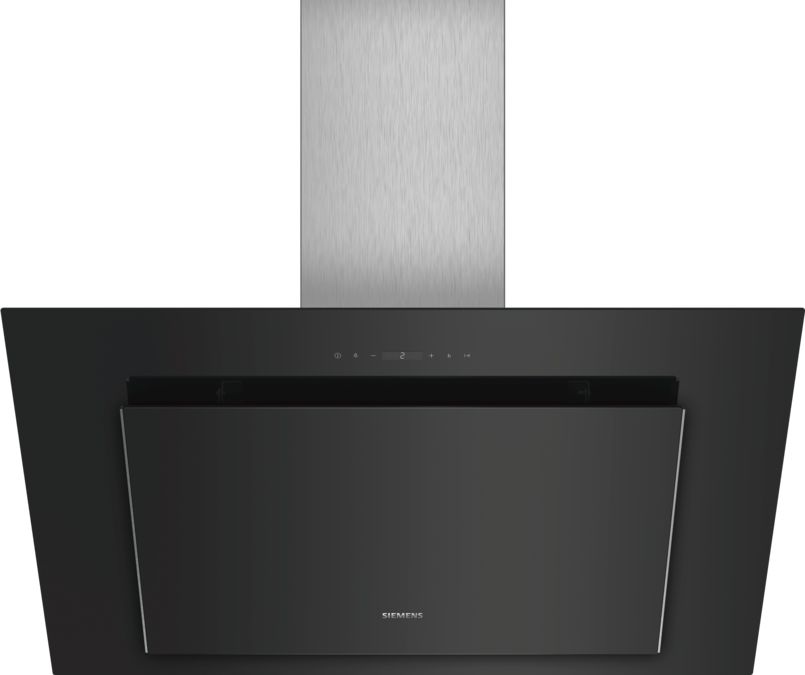 iQ500 wall-mounted cooker hood 90 cm clear glass black printed LC98KLP60 LC98KLP60-1