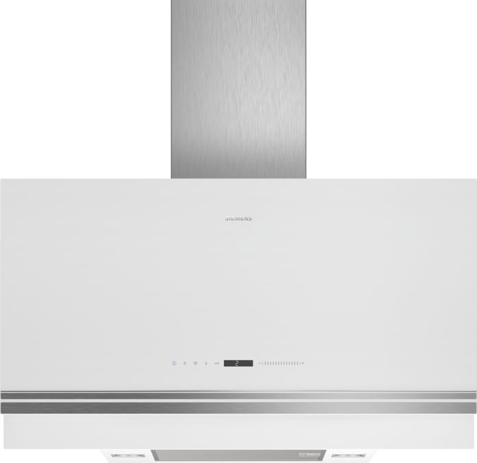 iQ700 wall-mounted cooker hood 90 cm clear glass white printed LC97FVW20 LC97FVW20-1