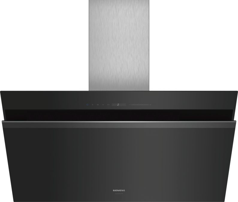iQ700 Wall-mounted cooker hood 90 cm clear glass black printed LC91KWW69B LC91KWW69B-1
