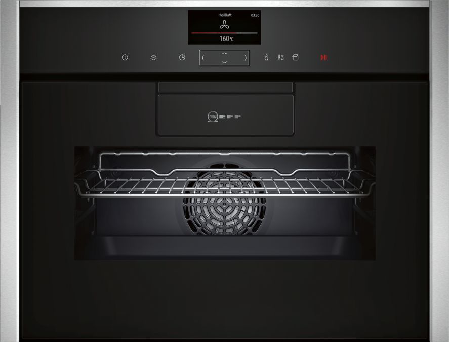 N 90 Built-in compact oven with steam function 60 x 45 cm Stainless steel C87FS32N0B C87FS32N0B-1