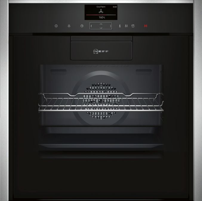 N 90 Built-in oven with added steam function 60 cm Inox B87VS24N0 B87VS24N0-1