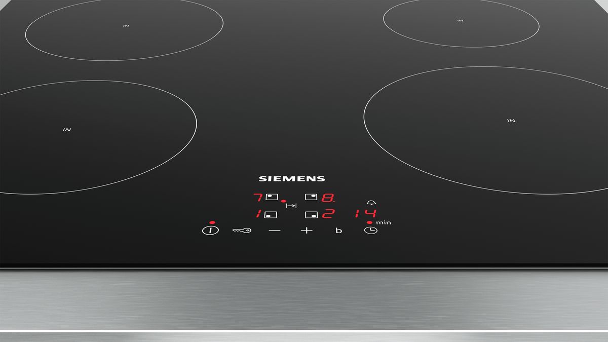 iQ100 Induction hob 60 cm Black,  EU611BEB1E EU611BEB1E-3