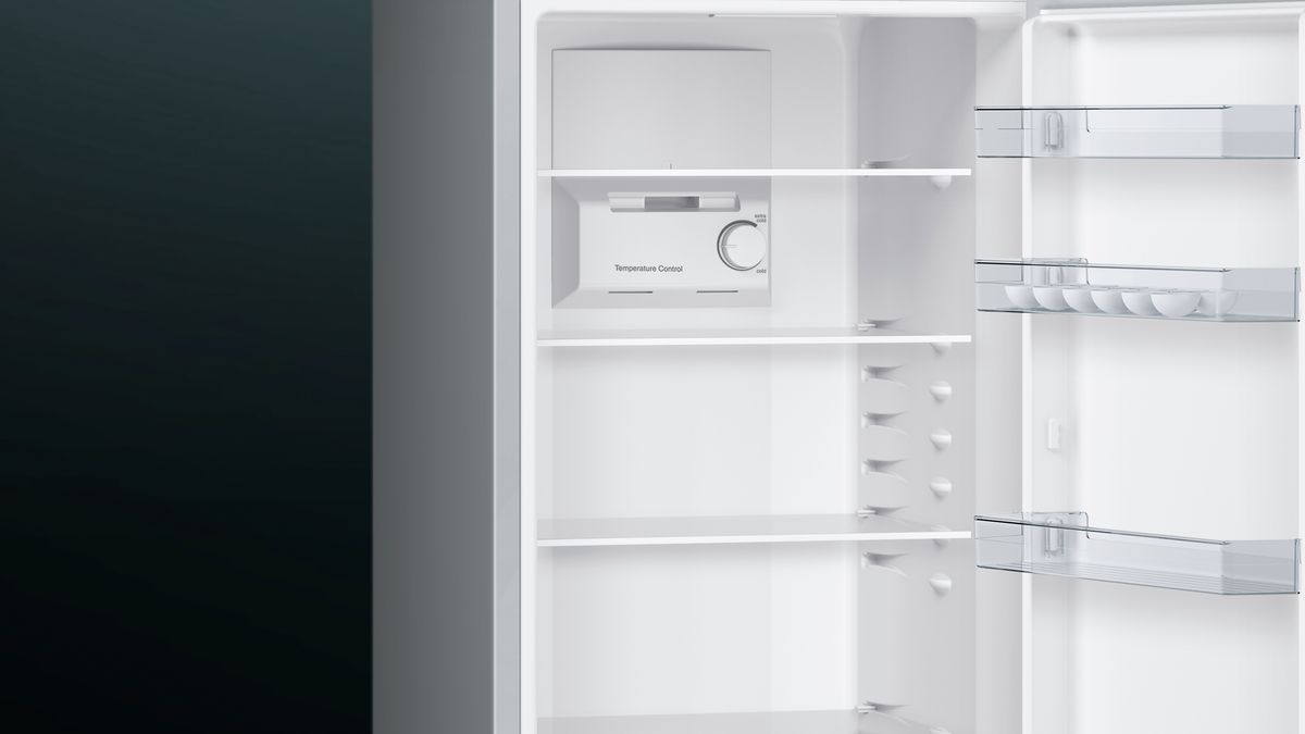 iQ100 free-standing fridge-freezer with freezer at bottom 186 x 60 cm Inox-look KG36NNL30K KG36NNL30K-6