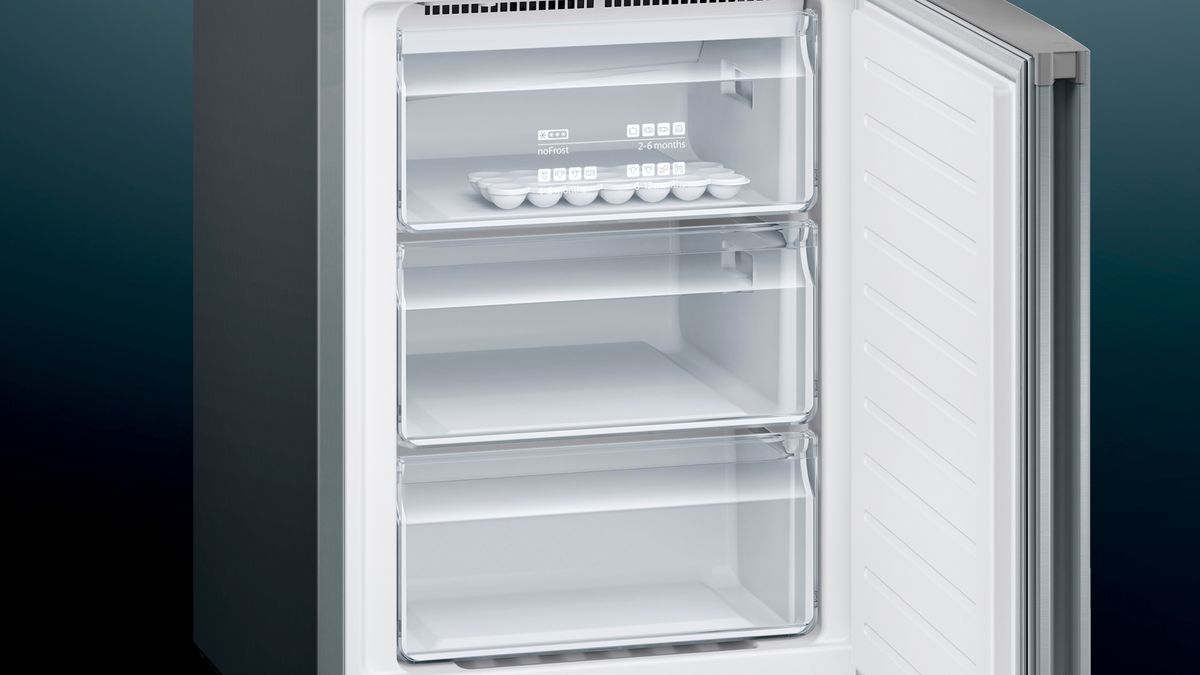 iQ300 free-standing fridge-freezer with freezer at bottom 186 x 60 cm Inox-easyclean KG36NVI35K KG36NVI35K-5