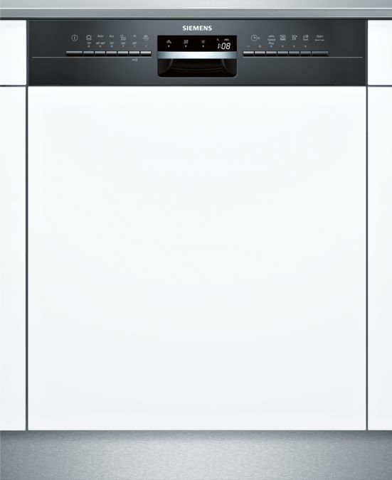 iQ300 Lave-vaisselle intégrable avec bandeau 60 cm Noir SN536B03NE SN536B03NE-1