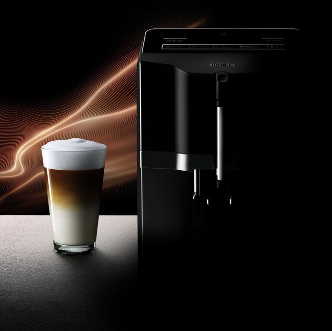 Kaffeevollautomat EQ.3 s500 Edelstahl, Klavierlack schwarz TI305506DE TI305506DE-2