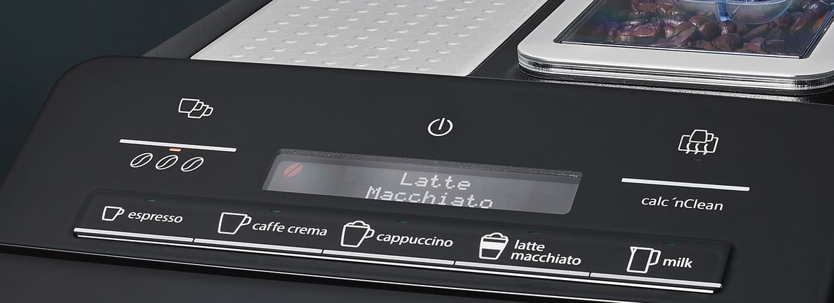 Kaffeevollautomat EQ.3 s500 Edelstahl, Klavierlack schwarz TI305506DE TI305506DE-5