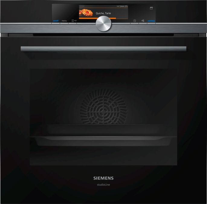 iQ700 Built-in oven with steam function 60 x 60 cm Black HS858KXB6 HS858KXB6-1