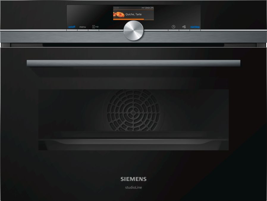 iQ700 Built-in compact oven with microwave function 60 x 45 cm Black CM836GPB6A CM836GPB6A-1