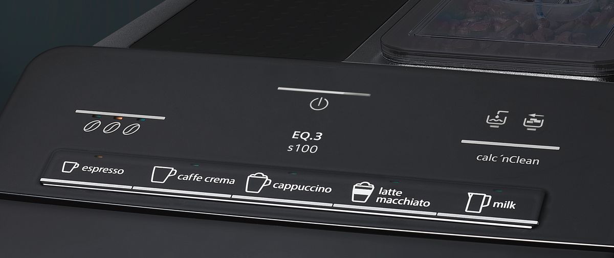 Fully automatic coffee machine EQ.3 s100 Svart TI301209RW TI301209RW-4