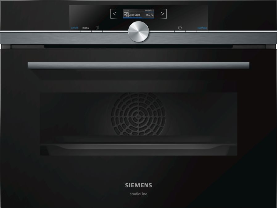 iQ700 Built-in compact oven with microwave function 60 x 45 cm Black CM833GBB1A CM833GBB1A-1