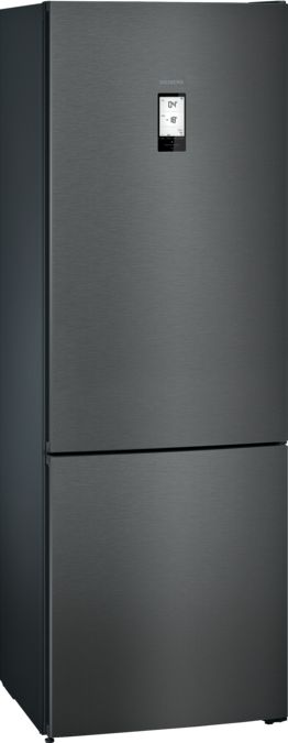 iQ500 Freistehende Kühl-Gefrier-Kombination mit Gefrierbereich unten 203 x 70 cm BlackSteel KG49NAXDP KG49NAXDP-1