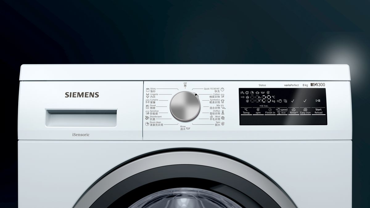 iQ300 前置式洗衣機 8 kg 1000 转/分钟 WU10P263BU WU10P263BU-4
