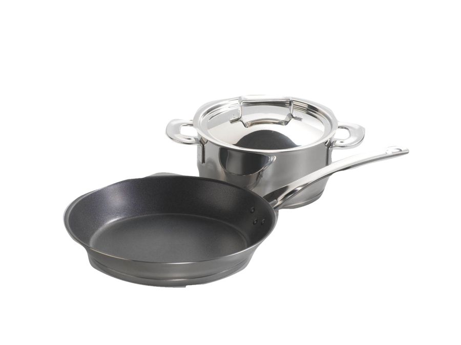 set of 1 pot and 1 pan for induction hob HZ390020 HZ390020-1