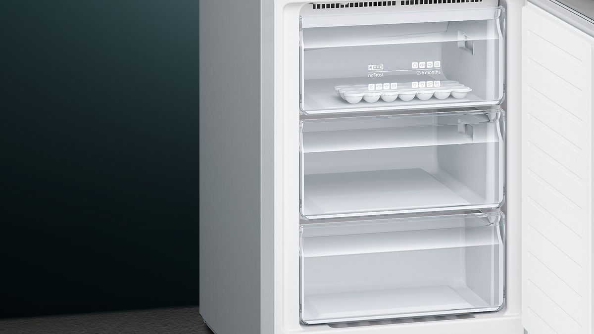 iQ300 Voľne stojaca chladnička s mrazničkou dole 186 x 60 cm inox look KG36NVL4A KG36NVL4A-6