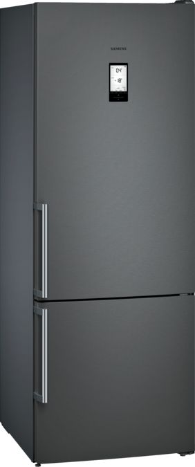 iQ500 Réfrigérateur combiné pose-libre 193 x 70 cm blackSteel - Acier inox noir KG56NHX3P KG56NHX3P-1
