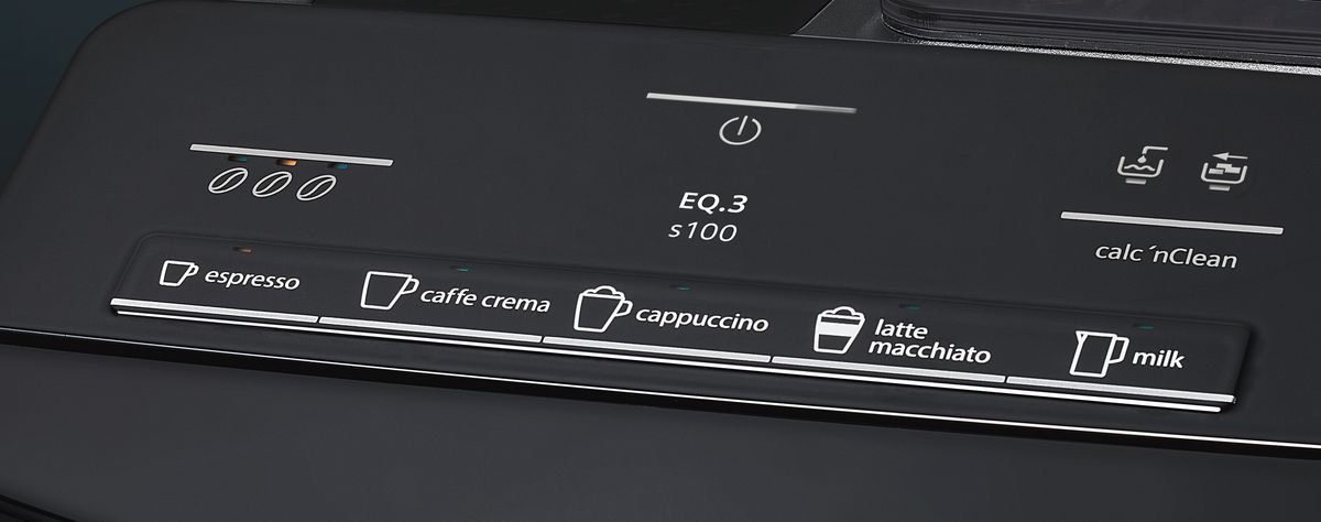 Kaffeevollautomat EQ.3 s100 Schwarz TI30A509DE TI30A509DE-4