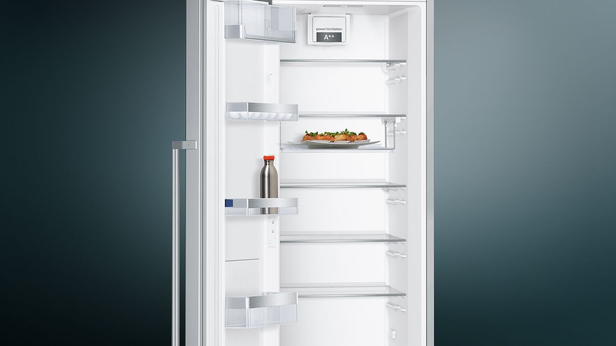 iQ500 Réfrigérateur pose-libre 187 x 60 cm Inox anti trace de doigts KS36WBI3P KS36WBI3P-6