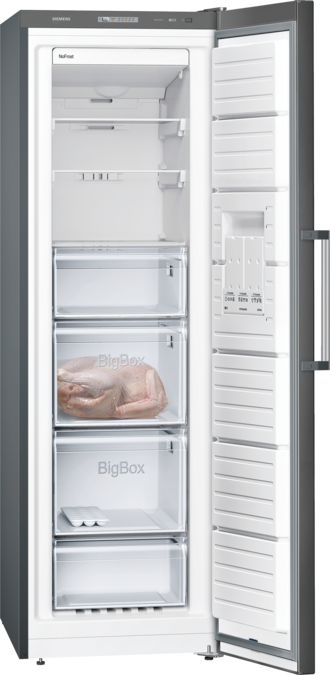 iQ300 Free-standing freezer 186 x 60 cm Black stainless steel GS36NVX3PG GS36NVX3PG-2
