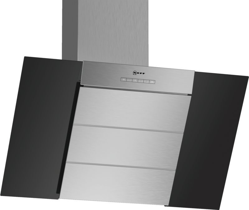 N 50 Wall-mounted cooker hood 80 cm clear glass black printed D85IBE1S0B D85IBE1S0B-1