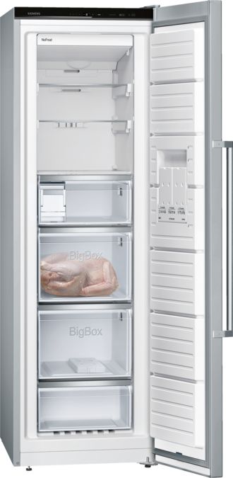 iQ500 冷凍櫃 186 x 60 cm 易清潔不鏽鋼色 GS36NAI3P GS36NAI3P-2