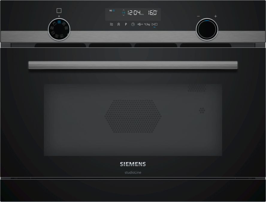 iQ500 Built-in compact microwave with steam function 60 x 45 cm Black CP465AGB0B CP465AGB0B-1