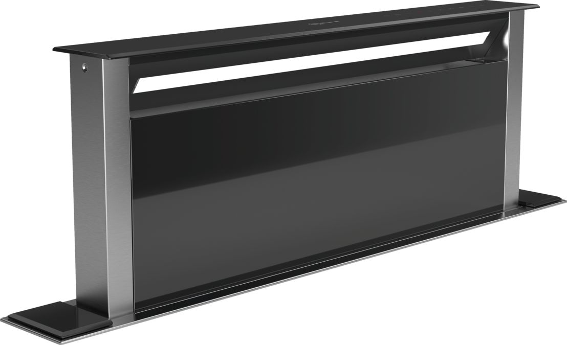 N 90 Tischlüfter 90 cm Klarglas schwarz bedruckt D95DAP8N0 D95DAP8N0-1