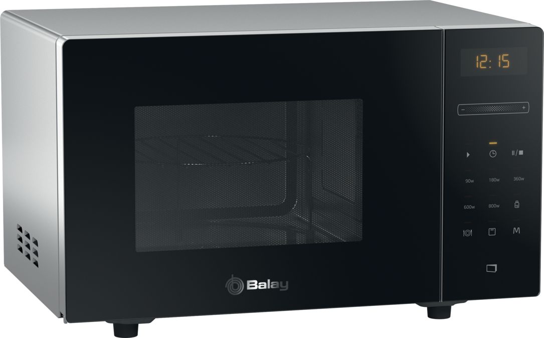 Freestanding microwave 46 x 29 cm Cristal black 3WG1021N0 3WG1021N0-1