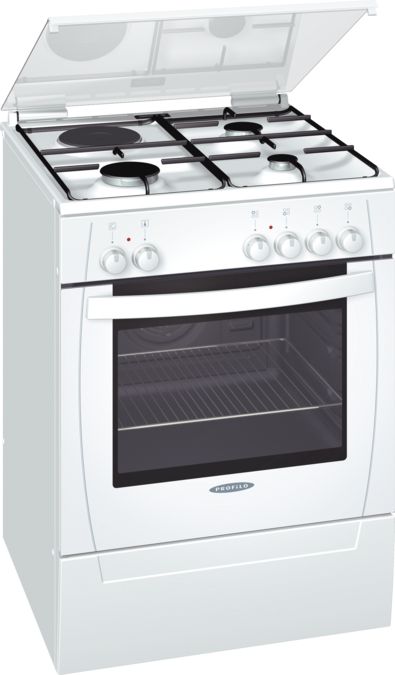 Freestanding dual fuel cooker White FRT4200E FRT4200E-1