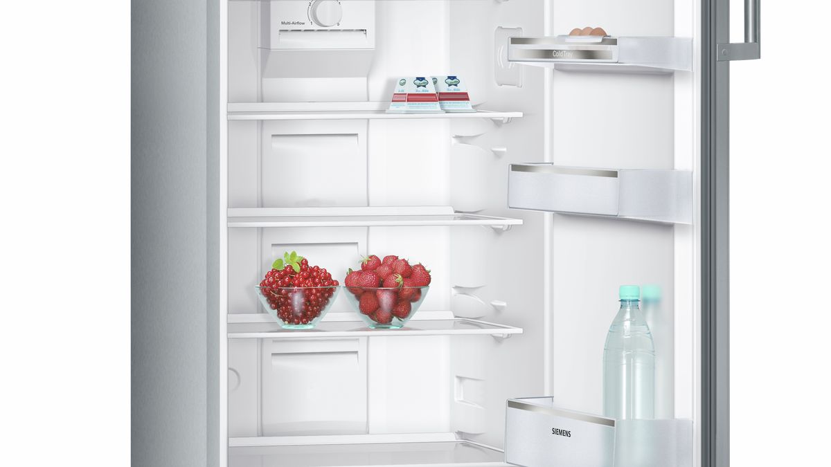 iQ300 free-standing fridge-freezer with freezer at top 186 x 60 cm Inox-easyclean KD32NVI20K KD32NVI20K-3